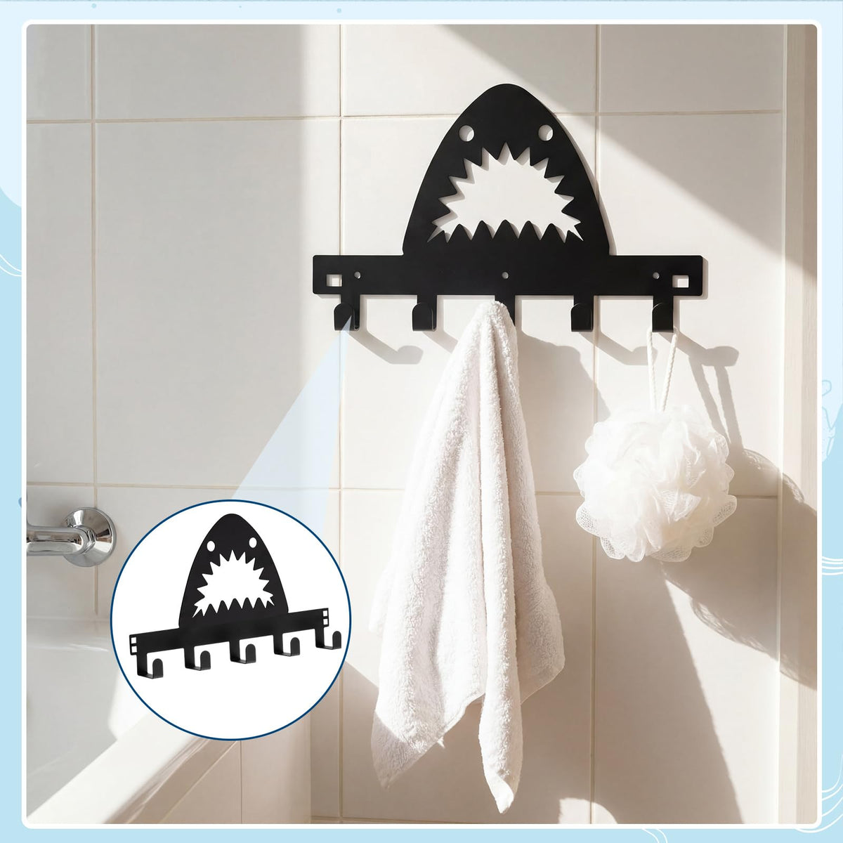 LinkMejor Hiu Lintasi Pintu Bantal Kamar Mandi Dekor