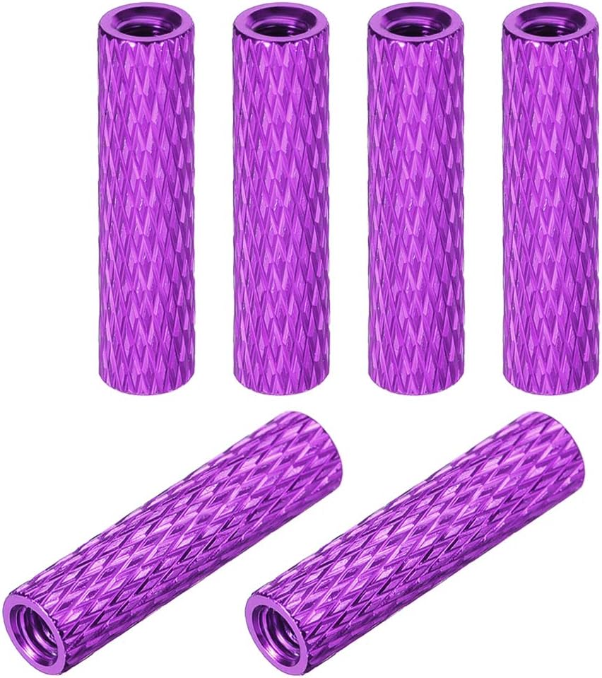 M3x20mm Aluminum Standoff with Mesh Texture Column Spacer for RC Airplane FPV Quadcopter CNC Purple 6pcs