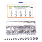 620pcs G10 Precision Balls Assortment Kit 1mm - 10mm 15 Sizes Chrome Steel Solid Bearing Balls