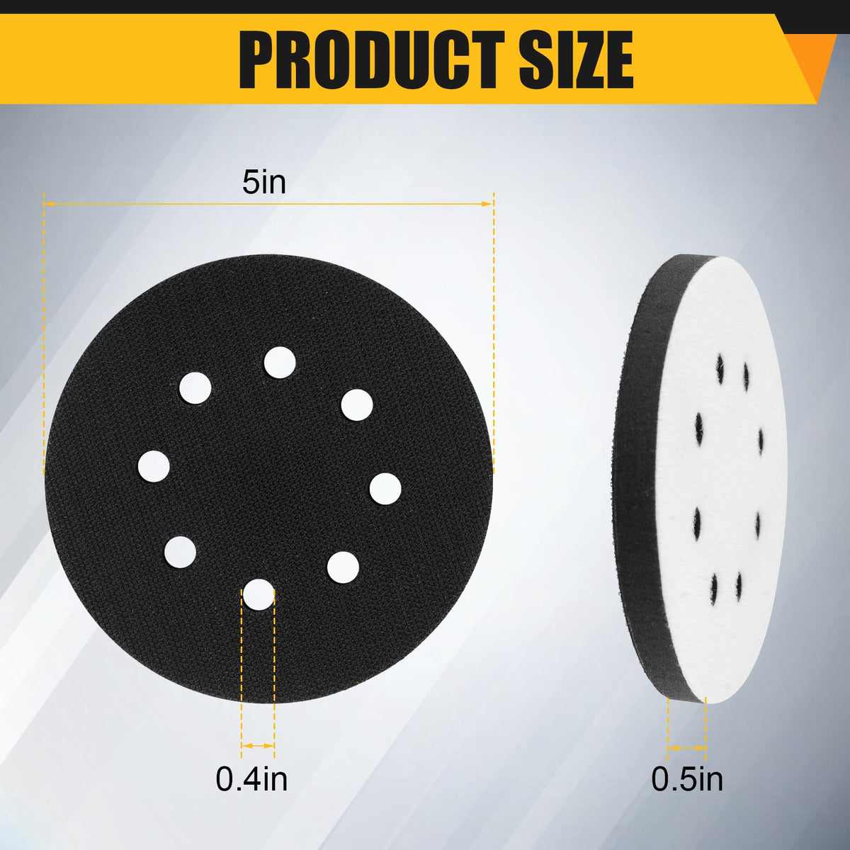LinkMejor 4 Pack Orbitalsandemåtte Foam Pad