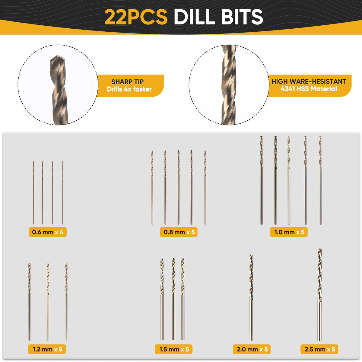 LinkMejor Pin Vise Hand Drill Manual cu set de 22 bucăți de micro drill