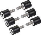 M4 Rubber Mounts, 6pcs Male/Female Vibration Isolator Shock Absorber, for Garage Motor Air Compressor Car Boat Bobbins, D10mmxH10mm