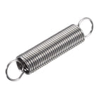 Compression Spring,15mm OD,1.5mm Wire Size,128mm Extended Length,80mm Free Length,Spring Steel,8.6Lbs Load Capacity,Silver