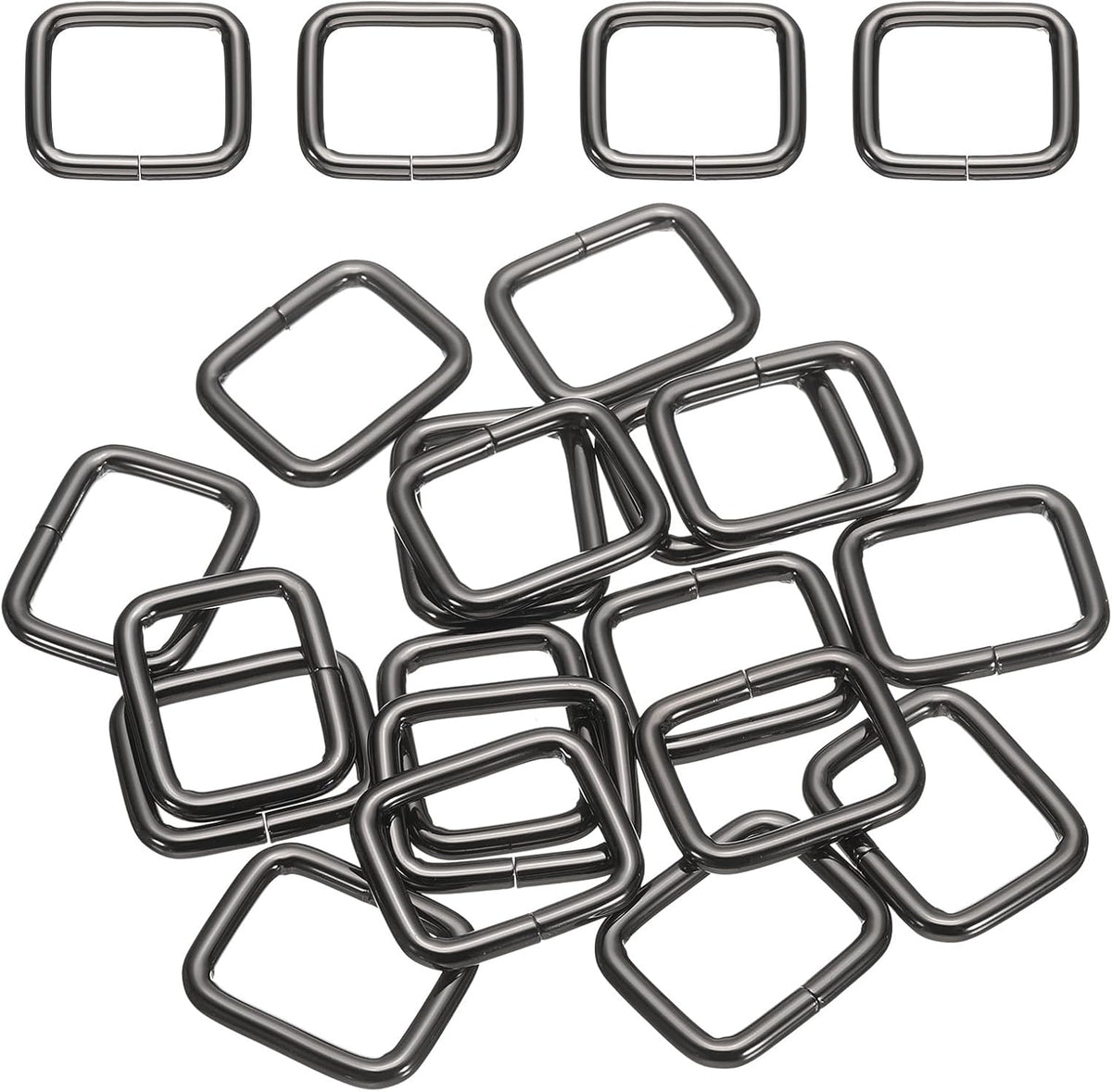 Metal Rectangular Ring Buckles, Square Loop Buckles for Straps