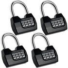 LinkMejor 4 Pack Combination Lock, 4-Digit Fashion Combo Lock