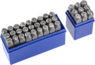 LinkMejor 25/64" (10mm) Number and Letter Stamp Set, A-Z & 0-9 Alloy Steel Punch Press Tool for Metal Plastic Wood Leather