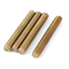 1.25mm Pitch M8 x 60mm Male Threaded Rod Bar Bronze Tone 4 Pcs