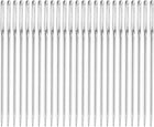 50Pcs Yarn Needle Kit, 1.65" 1.05mm High Carbon Iron Embroidery Thread Needle Sewing Big Eye Needle Knitting Needles for Hand Sewing Art Crafts, Silver