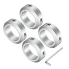 Set Screw Shaft Collar for 25mm Shaft, 4pcs Clamping Collars 38mm OD, 12mm Thickness, Aluminum Alloy Clamp-On Collar with M6 Set Screws and a Wrench