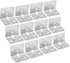 Corner Brace, 31mmx31mmx38mm, Stainless Steel Joint L Shape Right Angle Brackets Fastener, Pack of 12