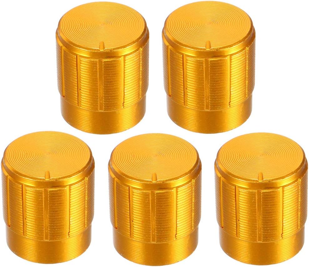 5Pcs 16x14mm Aluminum Alloy Potentiometer Rotary Knob,for 6mm Diameter Shaft Guitar Volume Knob.