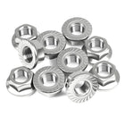 M14x1.5mm reunakierrotut sahatolkut, M14 heksakierrelocknutit, 10PCS