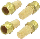 3/8BSP Thread Brass Pneumatic Air Exhaust Muffler Filter 4pcs