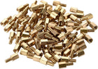 M3 6+6mm F/M Brass Hex Standoff Spacer Screws PCB Pillar 88 Pcs