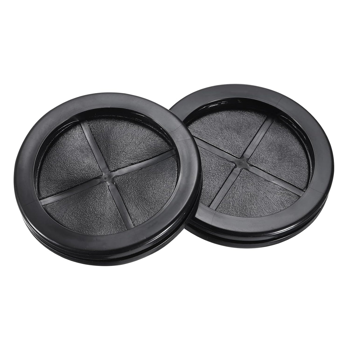Rubber Grommet Round Double-Sided Mount Dia 80 mm ID 70 mm for Wire Protection 8pcs