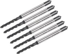 6pcs Metric Spiral Flute Thread Taps, M2 x 0.4 H2 Screw Threading Tap, Nitride Coated 6542 High Speed Steel Machine Tapping Tools for Machinist Repair