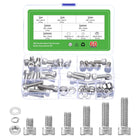 Hex Socket Bolts Kits (M8), 304 Stainless Steel Hex Socket Drive Screw, Silver Tone
