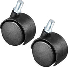2 Pcs 1.45 Inch Swivel Caster Wheels Nylon 360 Degree Threaded Stem Caster Wheel, M8 x 13mm, 28lb Capacity