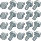 20Pcs 5/16-18 x 5/8 Inch Thread Carbon Steel Hex Serrated Head Flange Screw Bolt