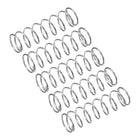 Compression Spring, 5Pcs 304 Stainless Steel, 11mm OD, 0.6mm Wire Size, 35mm Free Length, Silver Tone