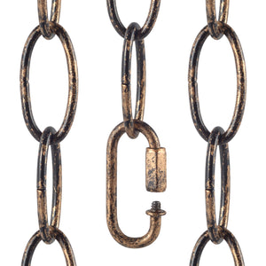 LinkMejor 6.5 Fods Aged Bronze Finish Lyskæde (3mm)