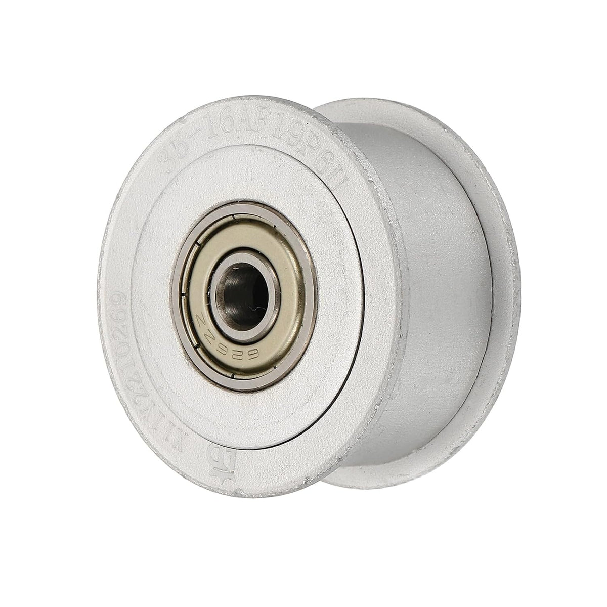 L-Type (3/8" Pitch) Timing Belt Idler Pulley Without Teeth 6mm Bore Fit for 0.5" Belt Width, 42mm Outer Diameter, L050-B8 Aluminum Alloy Synchronous Wheel