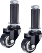 Swivel Expanding Stem Caster 1.5" Diameter 88Lbs Load Capacity, for Kitchen Prep Tables, PVC, Pack of 2