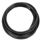 PU Transmission Round Belt, 6mm Dia 16.4ft (5 Meter), Anti-Static High Performance Polyurethane Belt for Drive Transmission (Smooth Surface, Black)