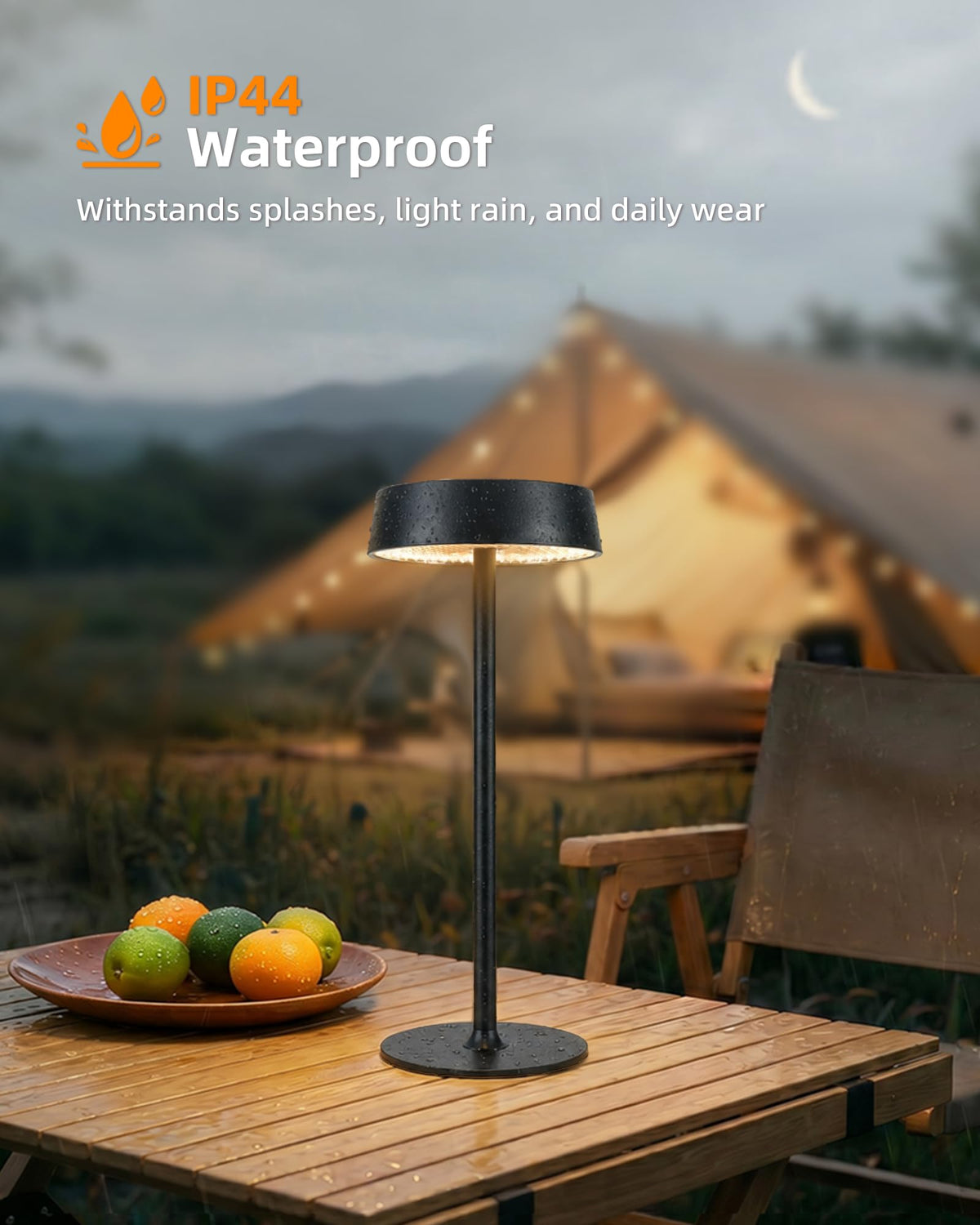 LinkMejor Lampe de Table Rechargeable, Lampe RGB Sans Fil, Alimentée par Batterie