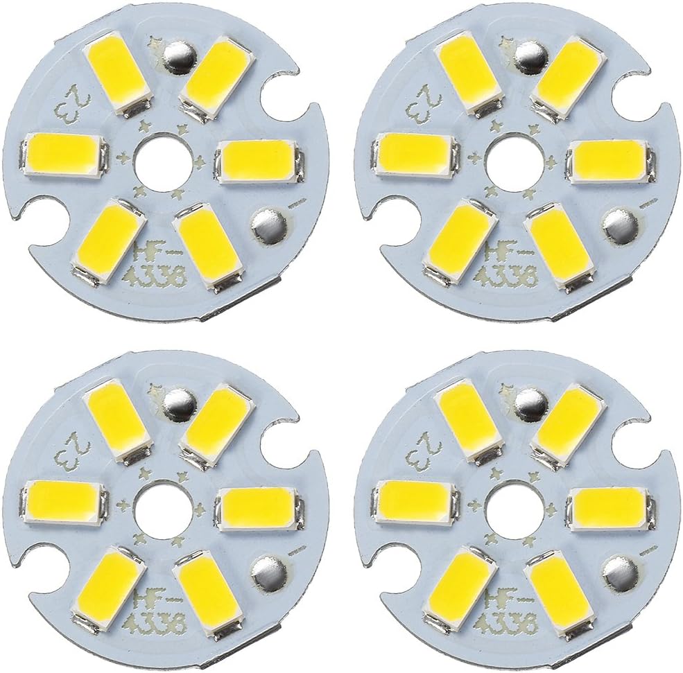 300mA 3W LED Chip Bulb Surface Mounted Devices Light Beads Warm White Super Bright High Power or Floodlight 4pcs