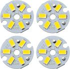 300mA 3W LED Chip Bulb Surface Mounted Devices Light Beads Warm White Super Bright High Power or Floodlight 4pcs