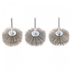 Nylon Wheel Brush 120/180/240 Grits Abrasive Grinding Head with 6mm Threaded Shank