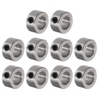 10pcs Set Screw Collars 8mm Bore Stainless Steel Shaft Collars, 14mm OD, 7mm Width, Landing Gear Stopper Wheel Collar