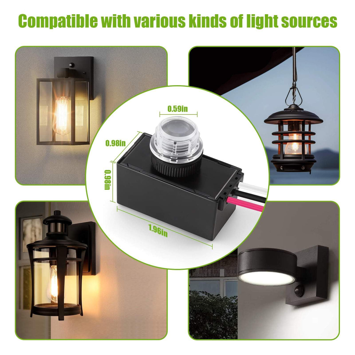 PpzDusk to Dawn Sensor for Outdoor Lighting 120-277V