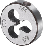 Round Threading Die M4 x 0.7 Metric Thread Right Hand Screw Cutting Fixed Dies, Alloy Tool Steel Tapping Repair Tool