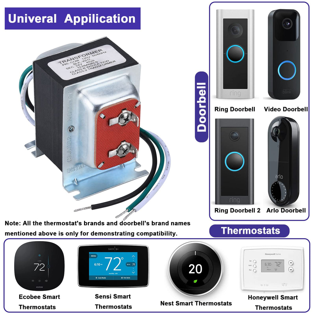 Buzzer Transformatörü 24V 40VA Termometre Transformatörü