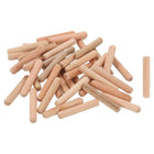 300Pcs 1/4" x 1-3/8" Wooden Dowel Pins, Wood Dowels Rods, Furniture Woodworking Grooved Fluted Pin, Wooden Dowels Fluted for Craft, DIY Projects