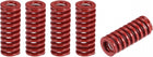 3D Printer Die Spring, 5pcs 8mm OD 20mm Long Spiral Stamping Medium Load Compression Mould Die Springs for 3D Printer Electric Part, Red