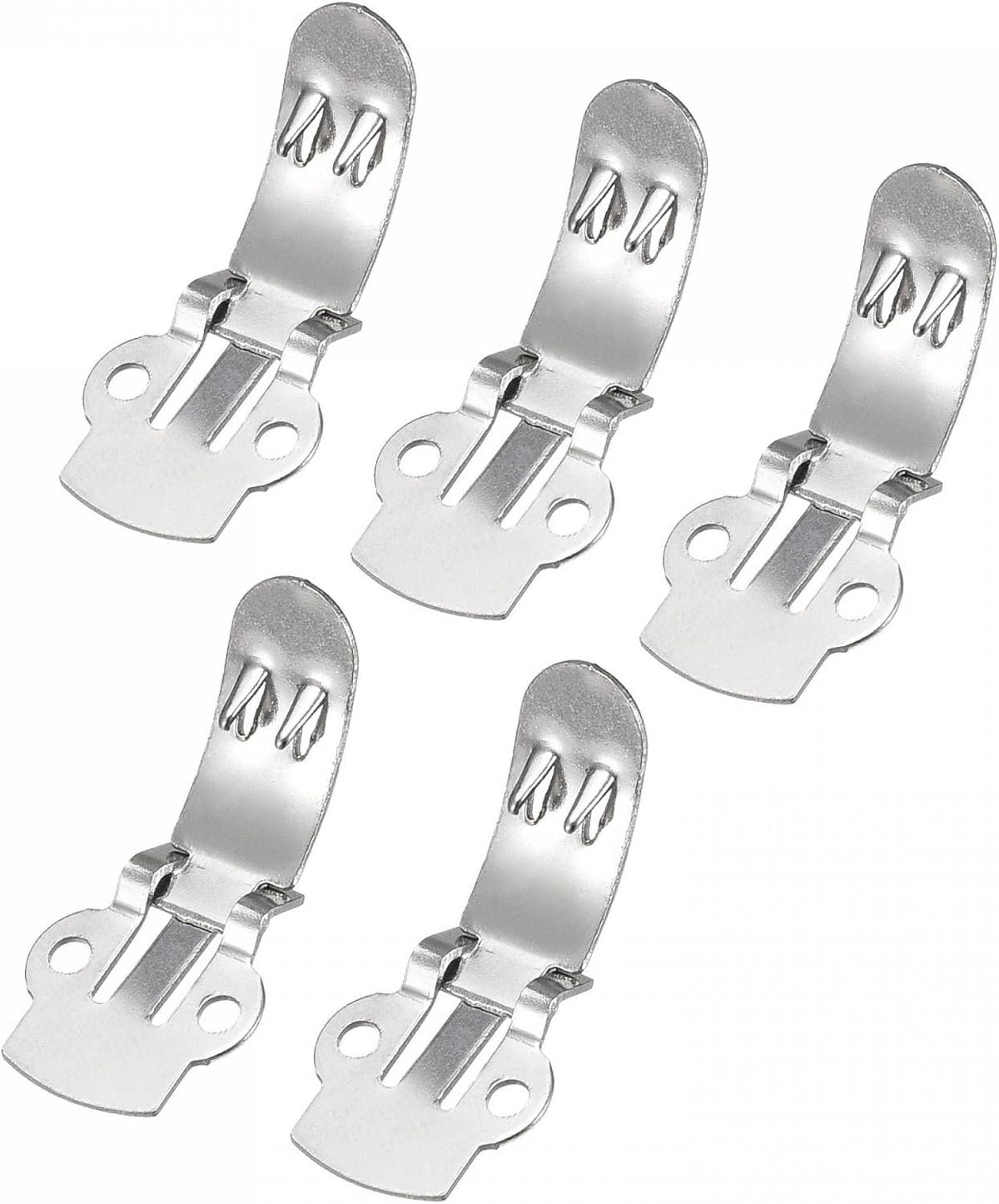 LinkMejor Blank Shoe Clips 30mm x 14mm Stainless Steel for DIY Crafts Silver Tone 20 Pcs