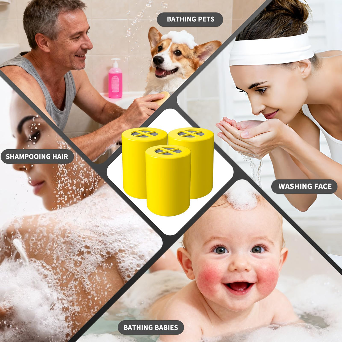 Filtro de Substituição de ChuveiroCompatível com Chuveiro Afina, 3-Pacote