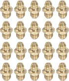 Brass Straight Grease Fitting M8 x 1.25mm Thread Hydraulic Grease Fitting Accessories, 20Pcs
