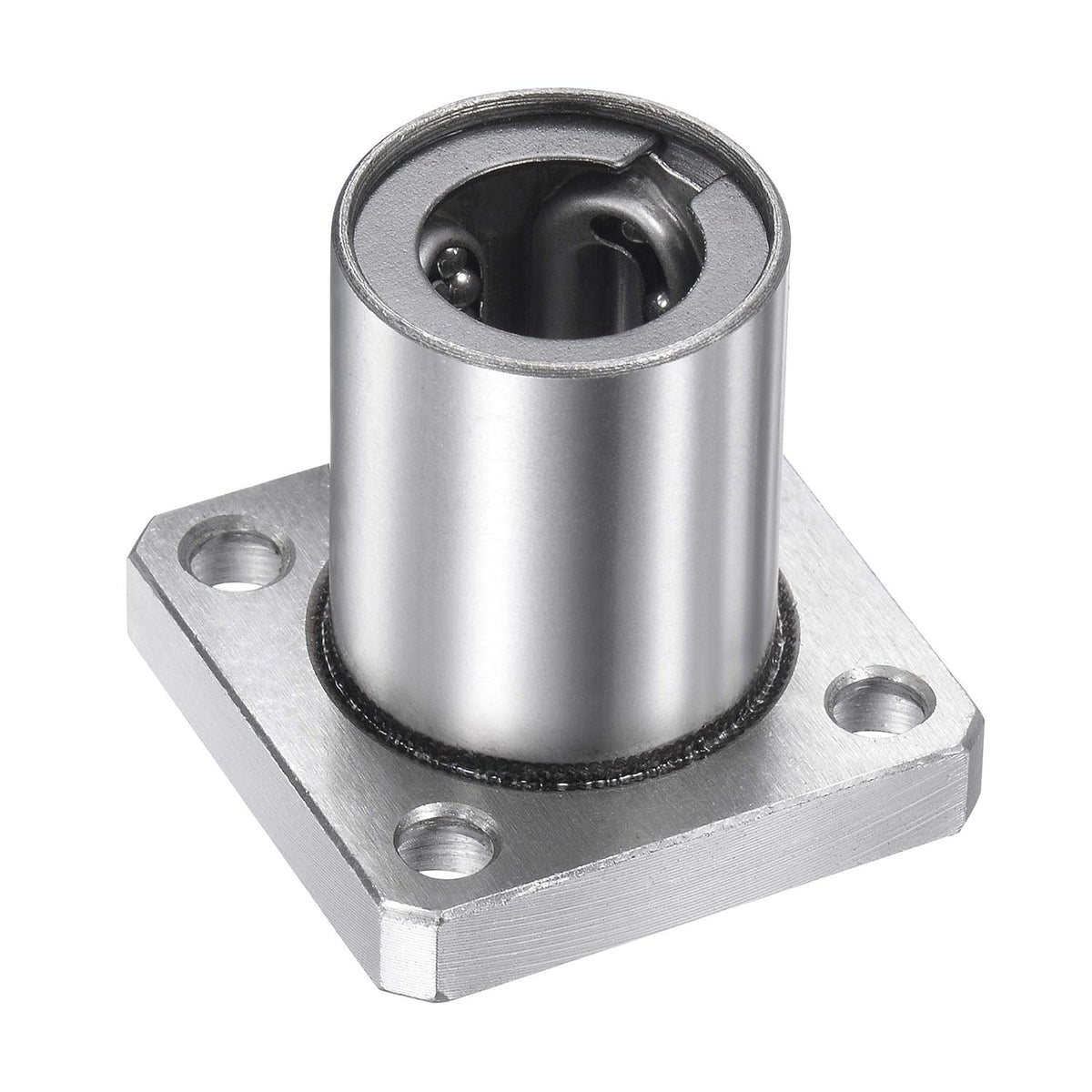 LMK12GA Linear Ball Bearings 12mm Bore 21mm OD 30mm Length Square Flange Steel Cage for CNC Machine 3D Printer