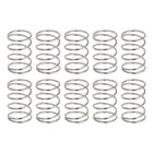 10Pcs Compression Springs, 0.5mm Wire Diameter x 7mm OD x 10mm Length 304 Stainless Steel Extension Spring Ballpoint Pen Pressure Springs for Shop Home Repairs, Silver