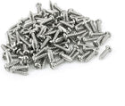 100pcs M3 X 10mm Stainless Steel Cross Pan Head Self Tapping Screws Bolts