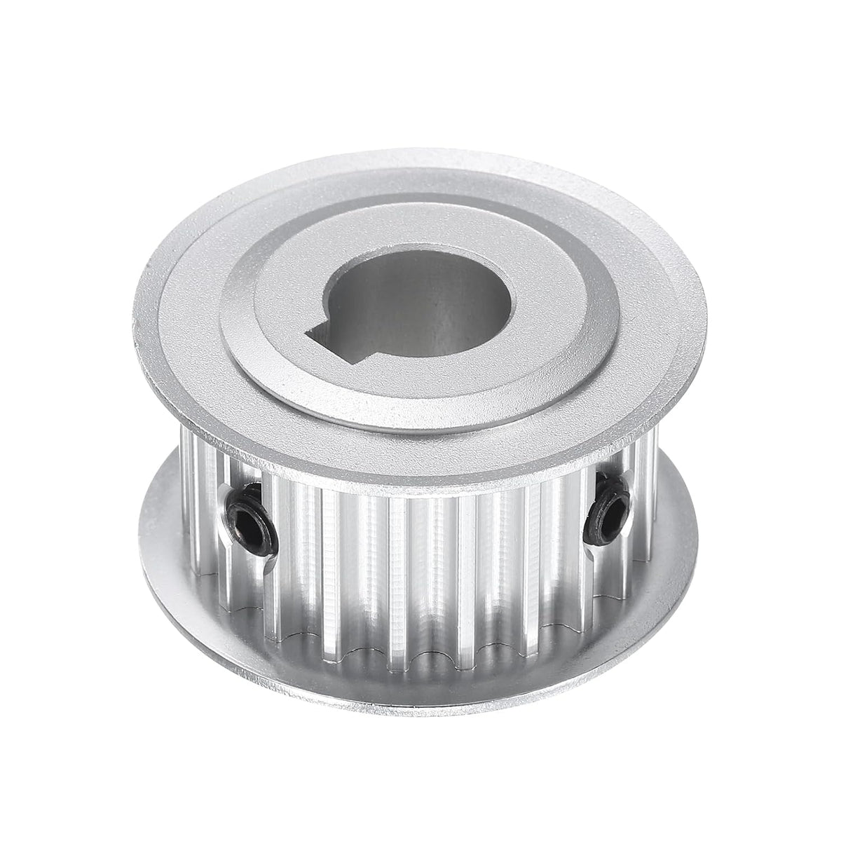 5M-22T-1/2B Timing Belt Pulley 1/2" Bore, 22 Teeth Aluminum Alloy Synchronous Wheel with Keyway, Pitch 5mm Tooth for 15mm Width Belt