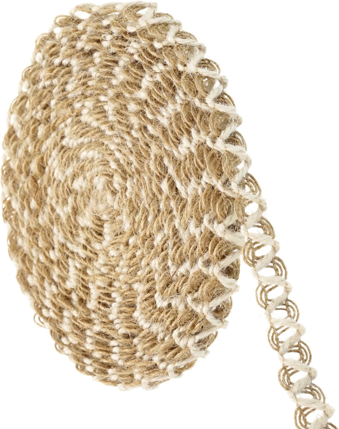 10 Yards 0.4 inch Burlap Ribbon Natural Jute Burlap Lace Craft Ribbon Rustic Ribbon for DIY Sewing Crafts Gift Wrapping Home Decor Wreath