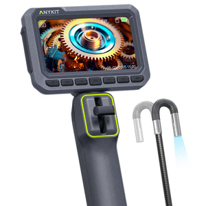 LinkMejor 210° Dois-Vias Articulável Borescope, 0.22in Prova fina Endoscope