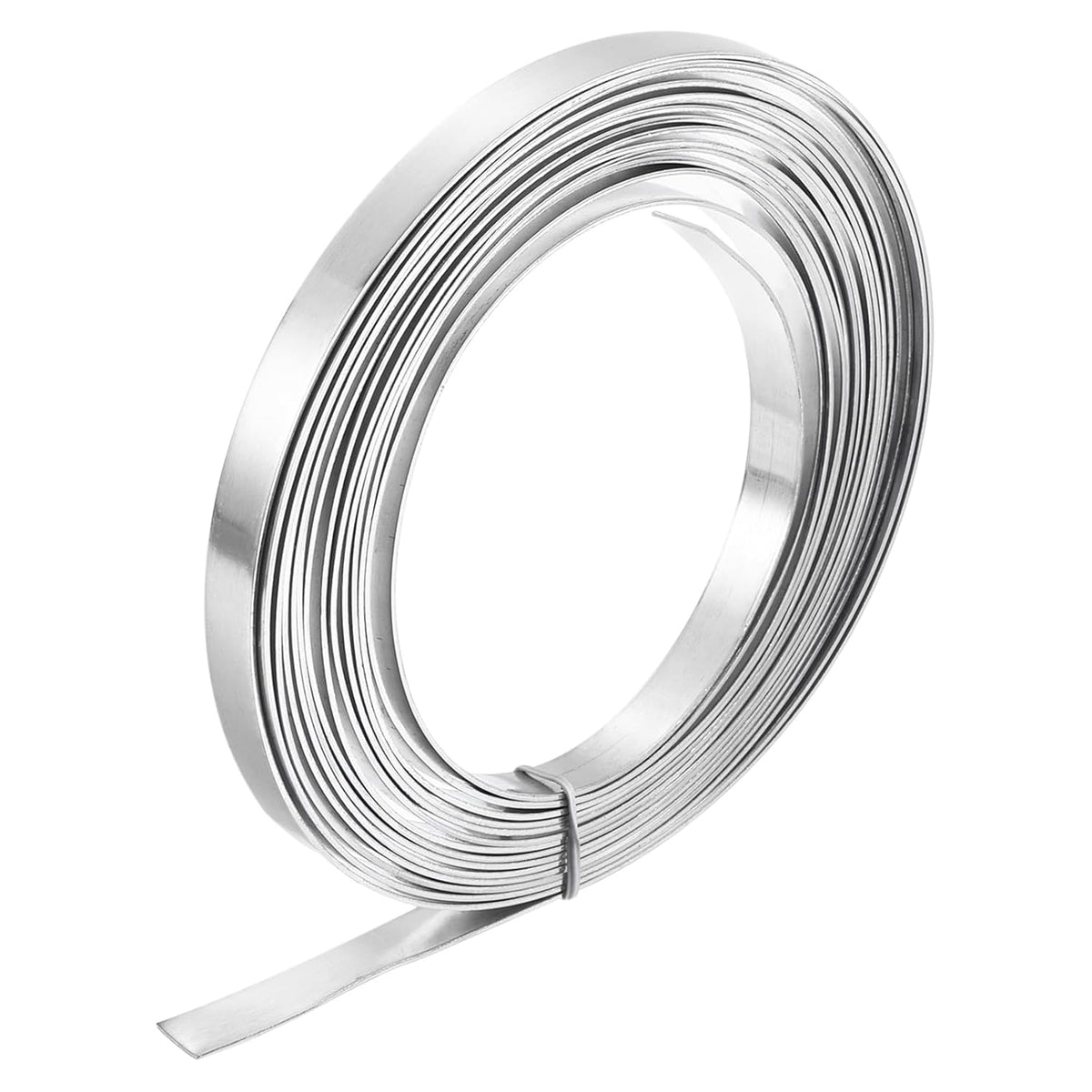 Aluminum Metal Roll, 5000mm x 10mm x 1mm Thickness 1060 Aluminum Flashing Roll Sheet Strip for Industrial, Silver Tone