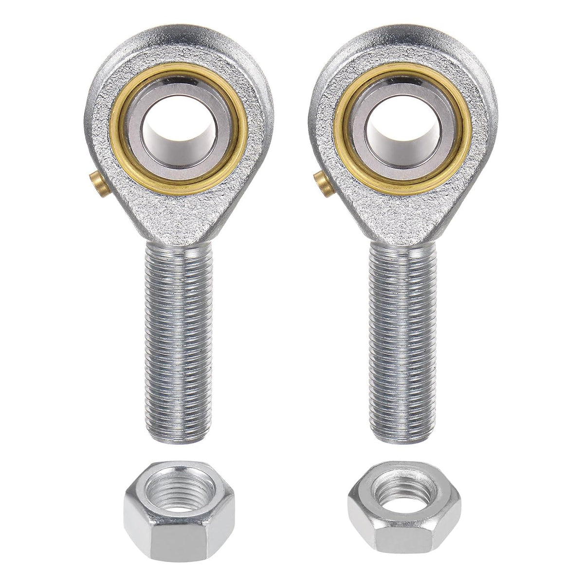 POSB8 1/2 Inch Male Rod End Bearing Set - 2pcs of 1/2-20 Left and Right Hand Thread Rod Ends with Jam Nut