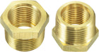 Brass Pipe Fitting Reducer Adapter 3/4NPT Male x 1/2NPT Female for Water Oil Air Pressure Gauge Temp Sensor, 2pcs